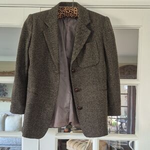 Womens Herringbone Blazer